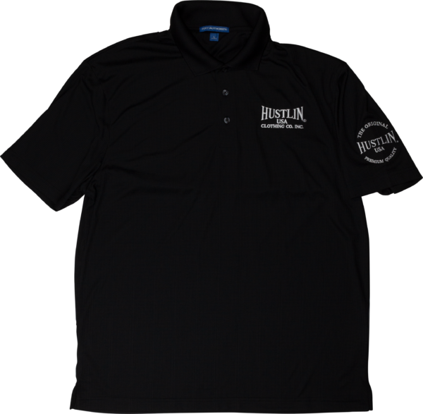 Hustlin USA - Men's Black Polo